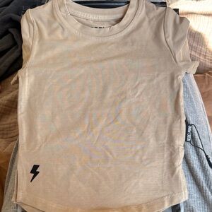 rebel bro Kids Tan T-Shirt sz 6-12 month bamboo shirt sleeve t-shirt
